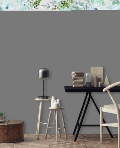 blågrønn, grønn og hvit floral kart tapet