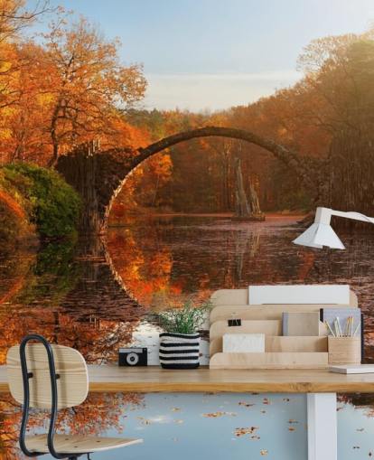 Wandbild Autumn Lake von 1x Photography für Küchen, Badezimmer und Schlafzimmer