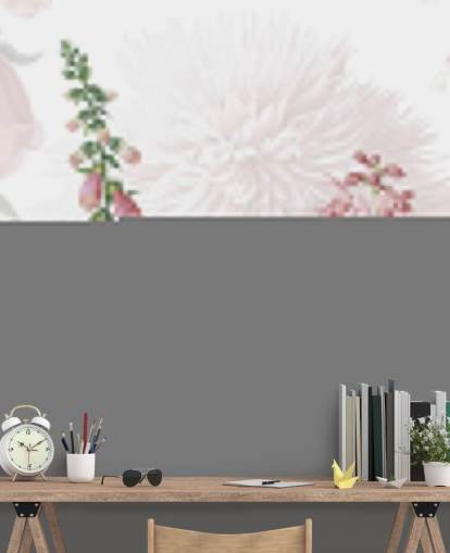 illustreret pink rævhandsker og grønne tapet