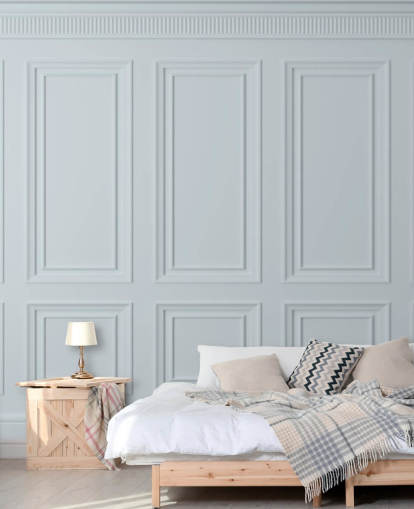 mural de papel pintado blanco personalizado llamado Off White Panel para comedores, cocinas y salas de estar mural de papel pintado blanco personalizado llamado Off White Panel para comedores, cocinas y salas de estar