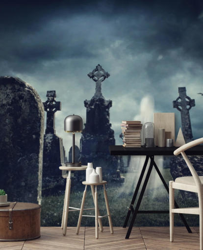graveyard ghost wallpaper