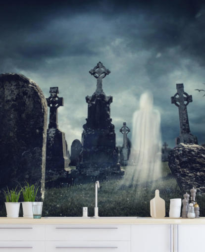 carta da parati graveyard ghost