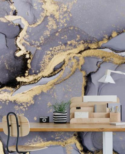blue and gold watercolor wallpaper mural called Blue with Gold Watercolor for bedrooms, bathrooms and kitchens blue and gold watercolor wallpaper mural called Blue with Gold Watercolor for bedrooms, bathrooms and kitchens