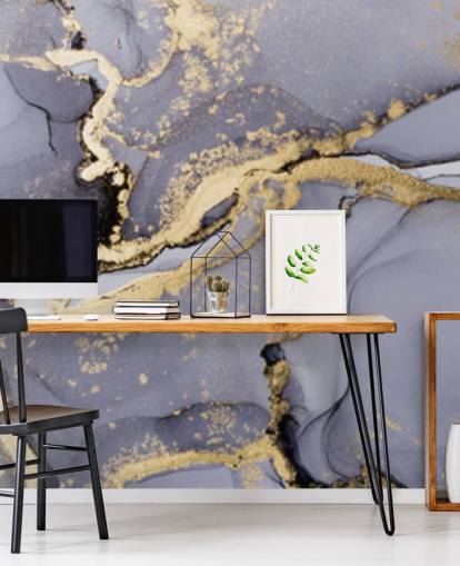 papier peint aquarelle bleu et or appelé Blue with Gold Watercolour pour les chambres, les salles de bain et les cuisines papier peint aquarelle bleu et or appelé Blue with Gold Watercolour pour les chambres, les salles de bain et les cuisines