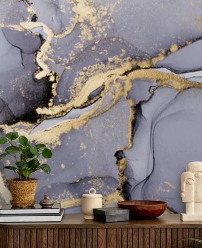 papier peint aquarelle bleu et or appelé Blue with Gold Watercolour pour les chambres, les salles de bain et les cuisines papier peint aquarelle bleu et or appelé Blue with Gold Watercolour pour les chambres, les salles de bain et les cuisines