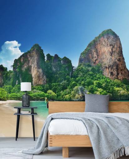 Mural de pared de la playa de Railay en Krabi
