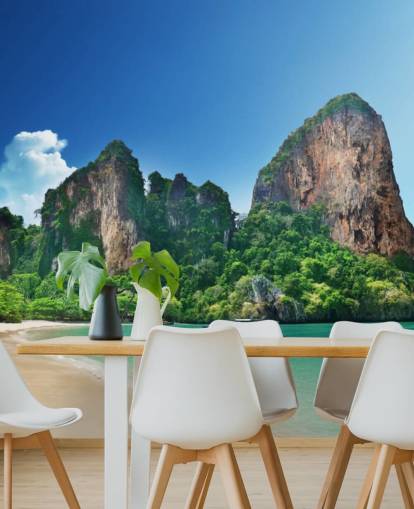 Railay beach in Krabi Wall Mural Railay beach in Krabi Wall Mural