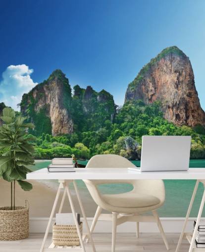 Mural de parede da praia de Railay em Krabi