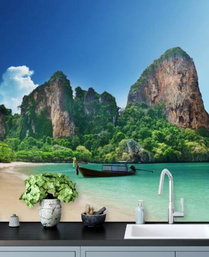 Fotobehang Spoorwegstrand in Krabi