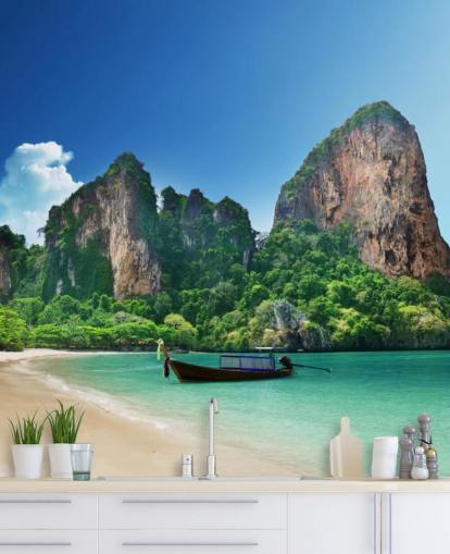 Railay strand i Krabi Vægmaleri
