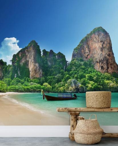 Railay beach in Krabi Wall Mural
