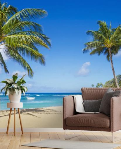 Hawaii Palms muurschildering