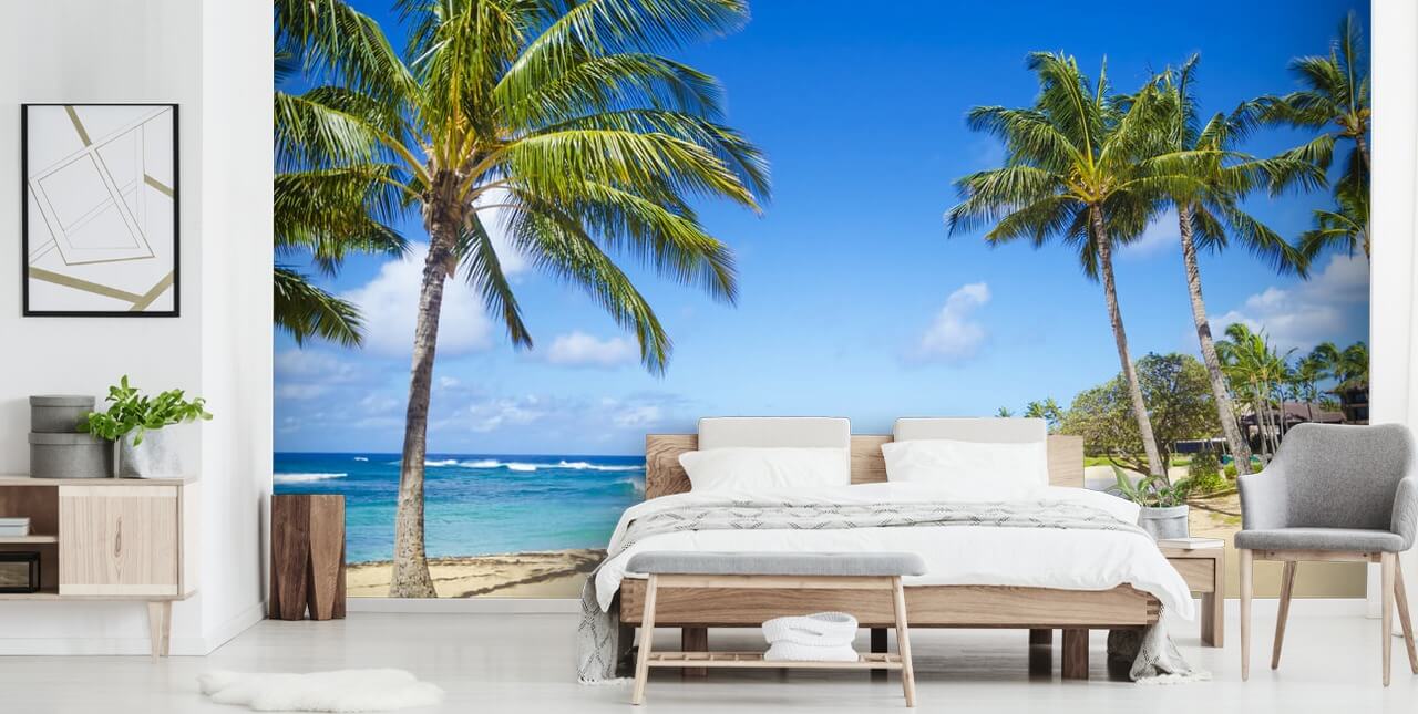 Hawaii Palms muurschildering