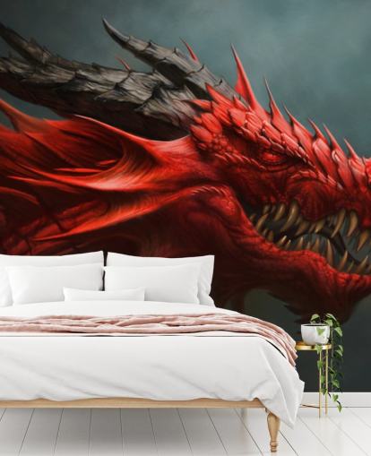 papier peint tête de dragon rouge papier peint tête de dragon rouge