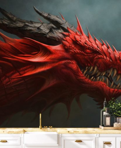 red dragon head wallpaper