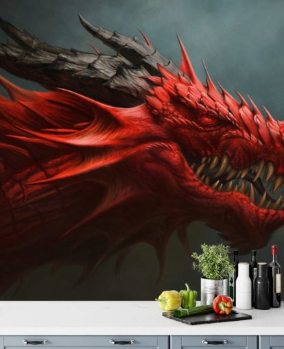 red dragon head wallpaper