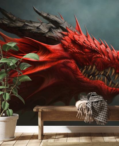 red dragon head wallpaper