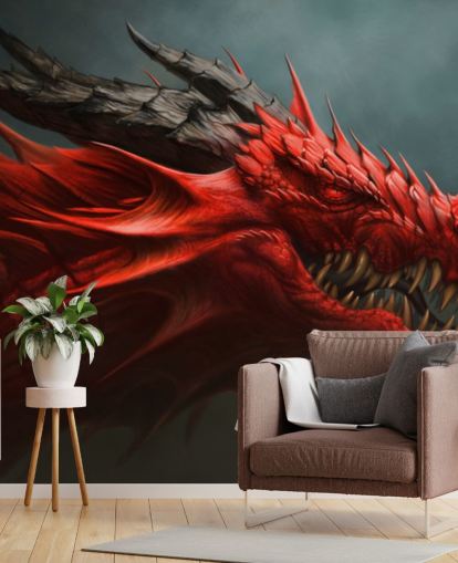 red dragon head wallpaper