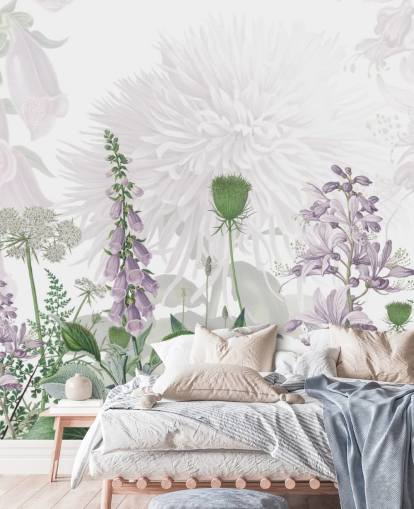 lila Fuchshandschuhe illustriert