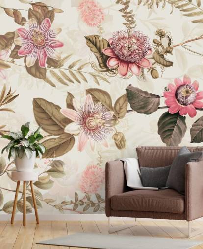 pink flowers and green leaves chinoiserie wallpaper pink flowers and green leaves chinoiserie wallpaper