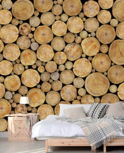 Ansigt på Log Pile Baggrund Ansigt på Log Pile Baggrund