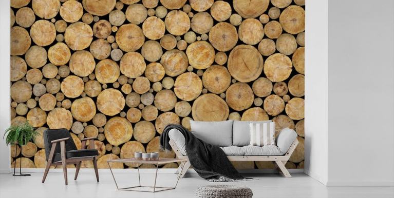 Contemporary Wood Slat Wallpaper Light Oak | I Love Wallpaper-thanhphatduhoc.com.vn