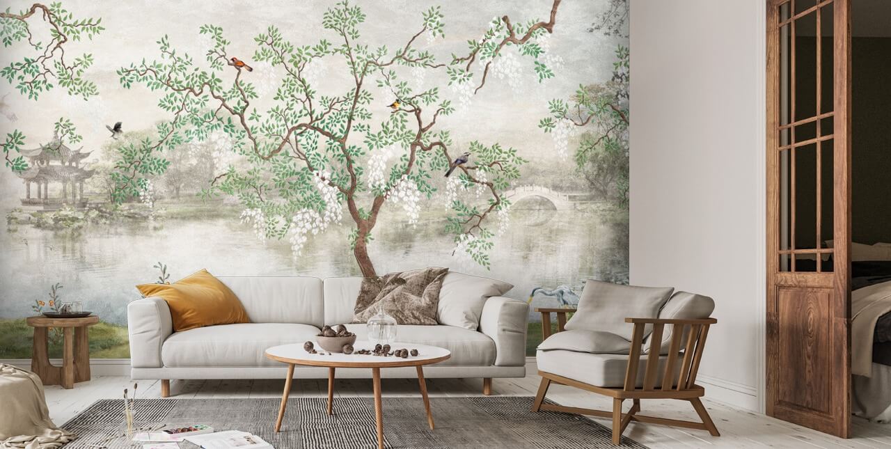 Papel de parede Chinoiserie Garden Wallsauce PT