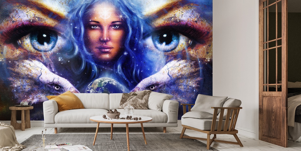 Womans Eyes Wallpaper | Wallsauce EU