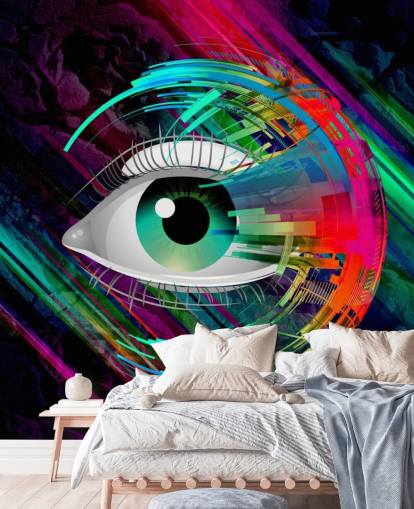 Bright Eye Graffiti Wallpaper