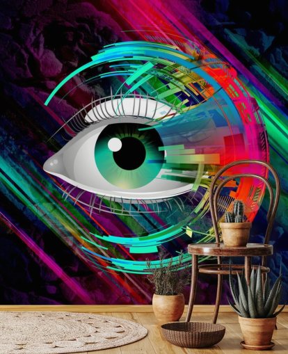 Bright Eye Graffiti Wallpaper