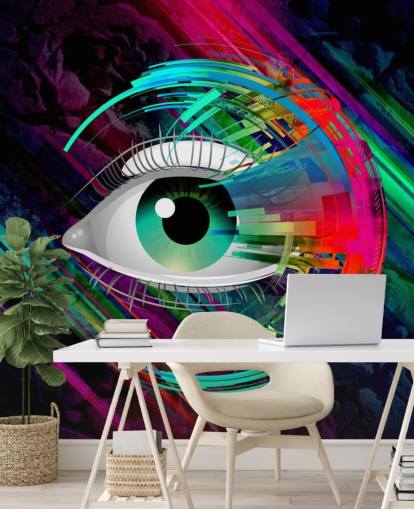 Bright Eye Graffiti Wallpaper