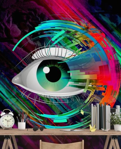 Bright Eye Graffiti Wallpaper