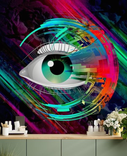 Bright Eye Graffiti Wallpaper