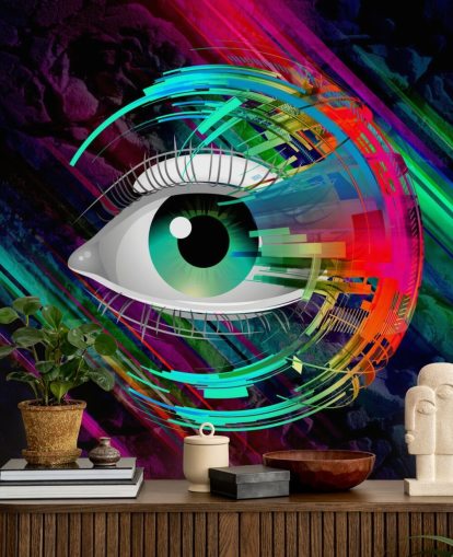 Bright Eye Graffiti Wallpaper