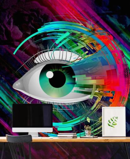 Papier peint Graffiti Bright Eye Papier peint Graffiti Bright Eye