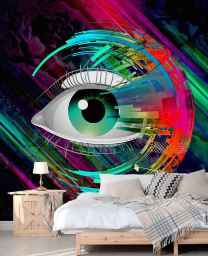 Bright Eye Graffiti Wallpaper