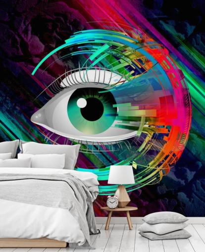 Bright Eye Graffiti Wallpaper