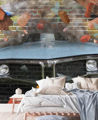 Graffiti Car Smash Wallpaper