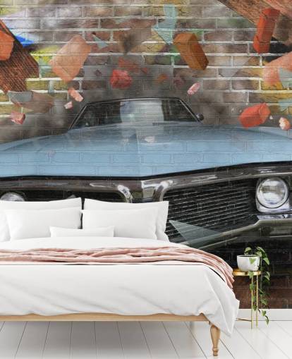 Fondo de pantalla de graffiti car smash Fondo de pantalla de graffiti car smash