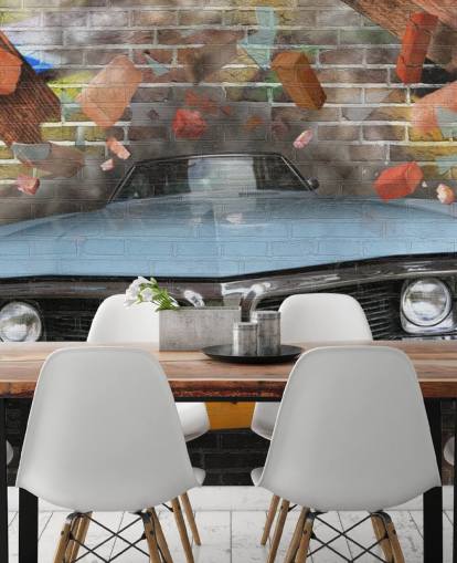 Fondo de pantalla de graffiti car smash Fondo de pantalla de graffiti car smash