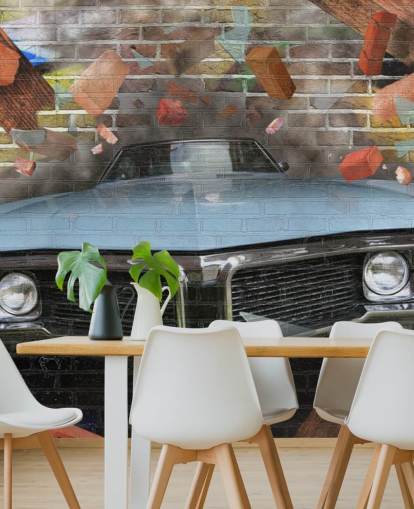 Fondo de pantalla de graffiti car smash