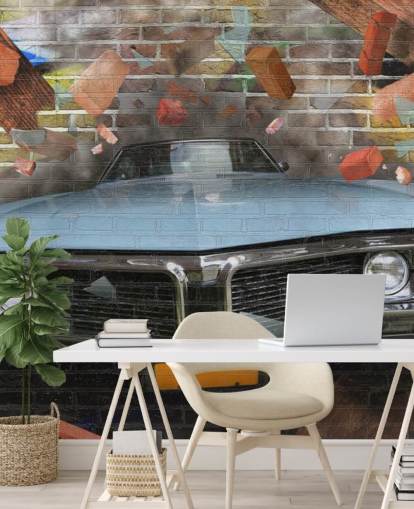 Fondo de pantalla de graffiti car smash