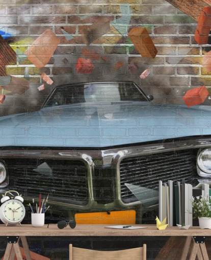 Fondo de pantalla de graffiti car smash