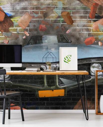 Fondo de pantalla de graffiti car smash