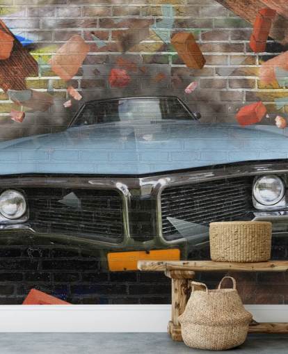 Papier Peint Graffiti Car Smash