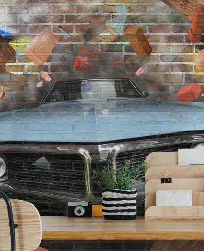 Fondo de pantalla de graffiti car smash