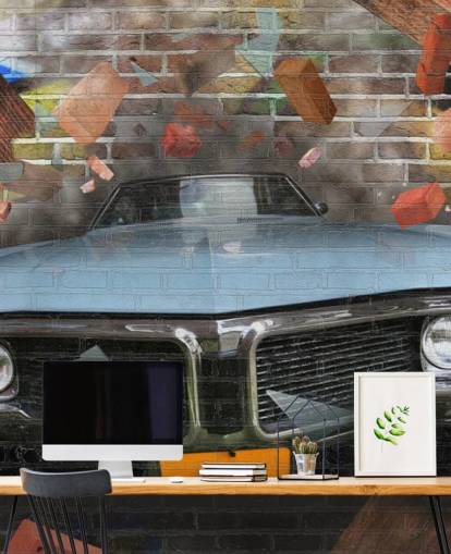 Graffiti Bil Smash Bakgrunn Graffiti Bil Smash Bakgrunn