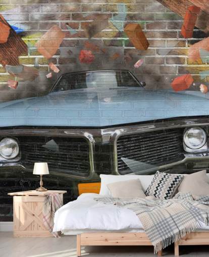 Fondo de pantalla de graffiti car smash