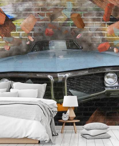 Graffiti Car Smash Wallpaper