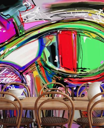 Abstrakt Farverig Graffiti Baggrund Abstrakt Farverig Graffiti Baggrund